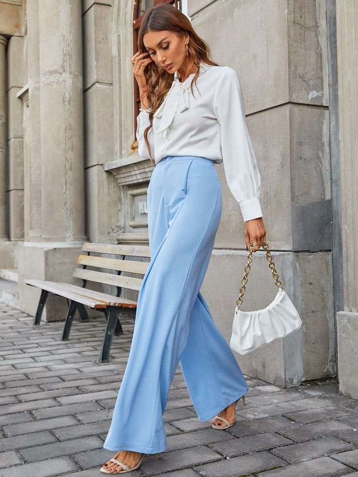 Tailored Pants with a Dressy Top