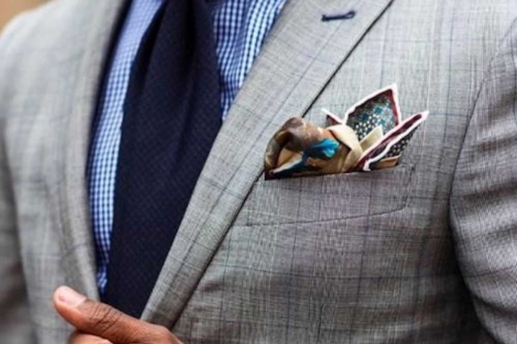 Classic Blazer With Pocket Square